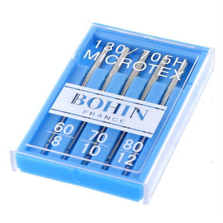 Aiguille machine talon microtextile n° 60 à 80 par 5 - Bohin - Rougier et Plé