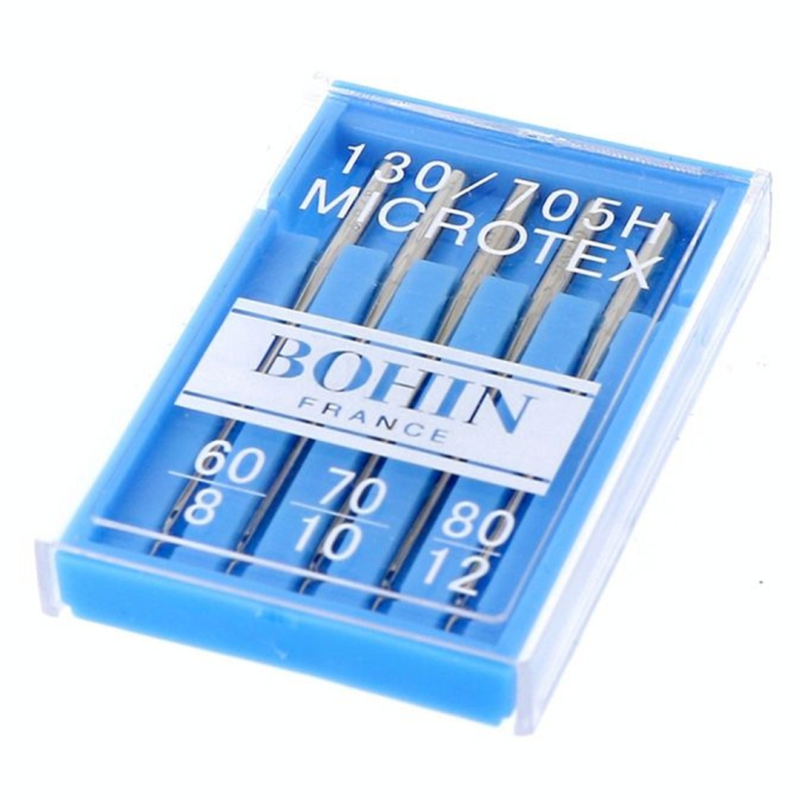 Aiguille machine talon microtextile n° 60 à 80 par 5 - Bohin - Rougier et Plé