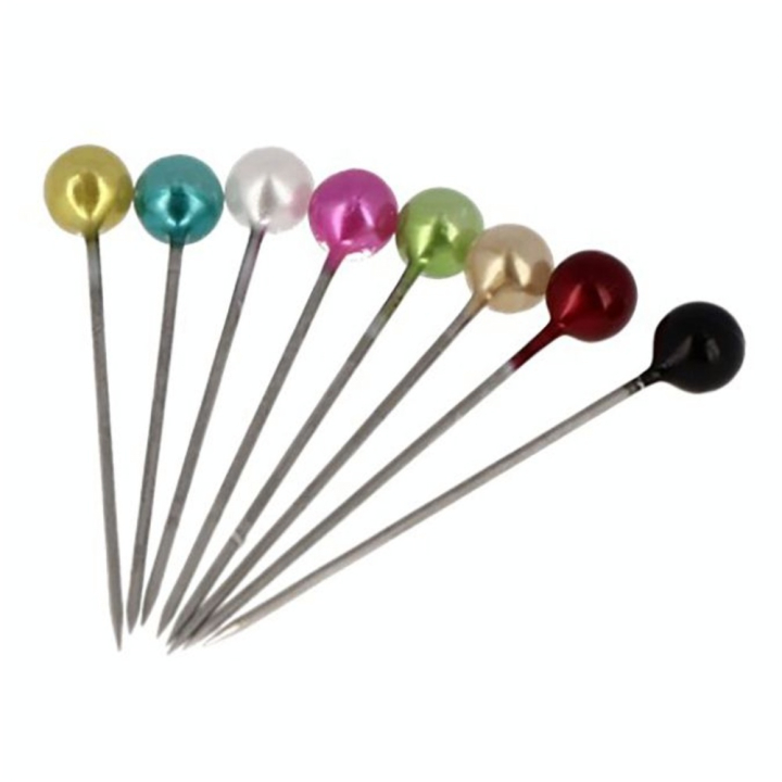 Epingles tête nacrée multicolores par 150 - Bohin - Rougier et Plé