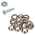 Œillets nickelés 11 mm et rondelles par 20 + kit de pose - Bohin - Rougier et Plé