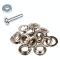 Œillets nickelés 14 mm et rondelles + jeu de pose - Bohin - Rougier et Plé