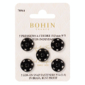 Bouton pression à coudre 15,5 mm noir par 5 - Bohin - Rougier et Plé