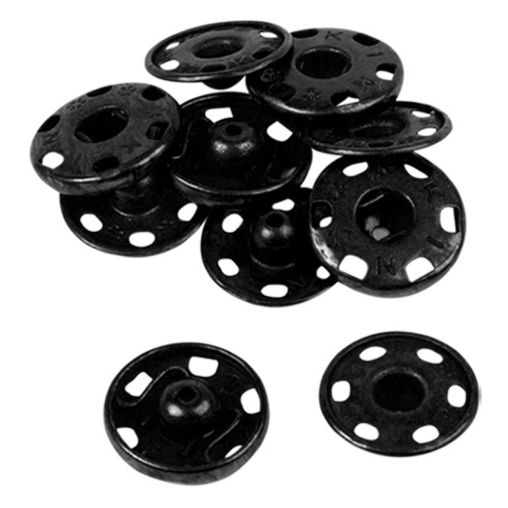 Bouton pression à coudre 15,5 mm noir par 5 - Bohin - Rougier et Plé