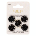 Bouton pression à coudre 18 mm noir par 5 - Bohin - Rougier et Plé