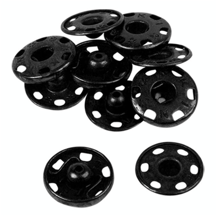 Bouton pression à coudre 18 mm noir par 5 - Bohin - Rougier et Plé
