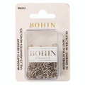 Assortiment de 48 agrafes à ressorts n° 2 argent - Bohin - Rougier et Plé