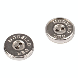 Boutons magnétiques argent 18 mm par 2 - Bohin - Rougier et Plé
