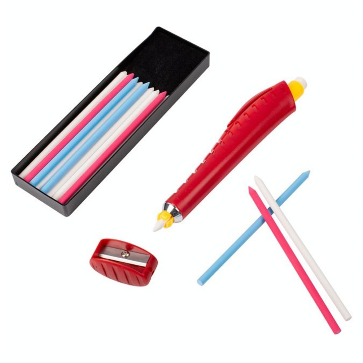 Porte-mine avec craies de couleurs assorties - Bohin - Rougier et Plé