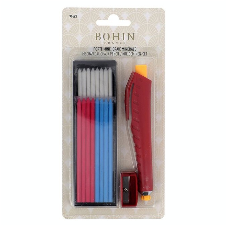 Porte-mine avec craies de couleurs assorties - Bohin - Rougier et Plé