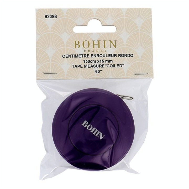 Mètre enrouleur rond 150 cm x 15 mm - Bohin - Rougier et Plé