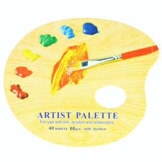 Palette pelable 25 x 30 cm 40 feuilles - Créa - Rougier et Plé