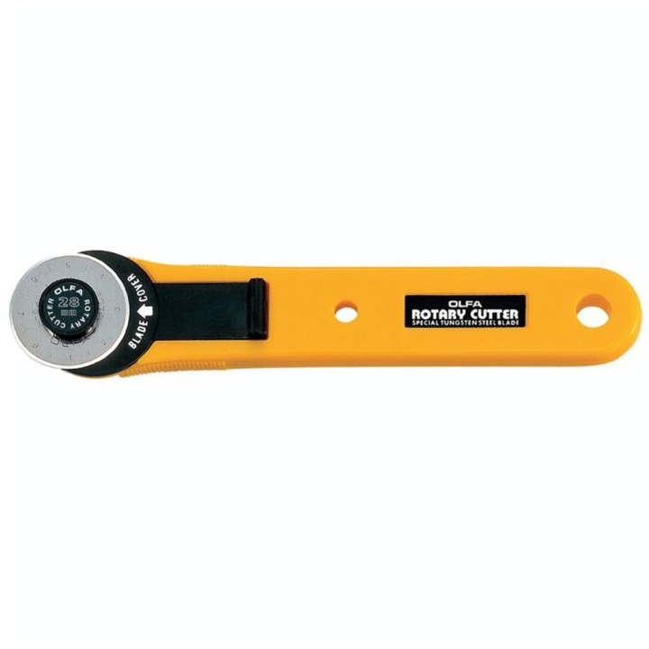 Cutter ambidextre à lame rotative 28 mm. - Olfa - Rougier et Plé
