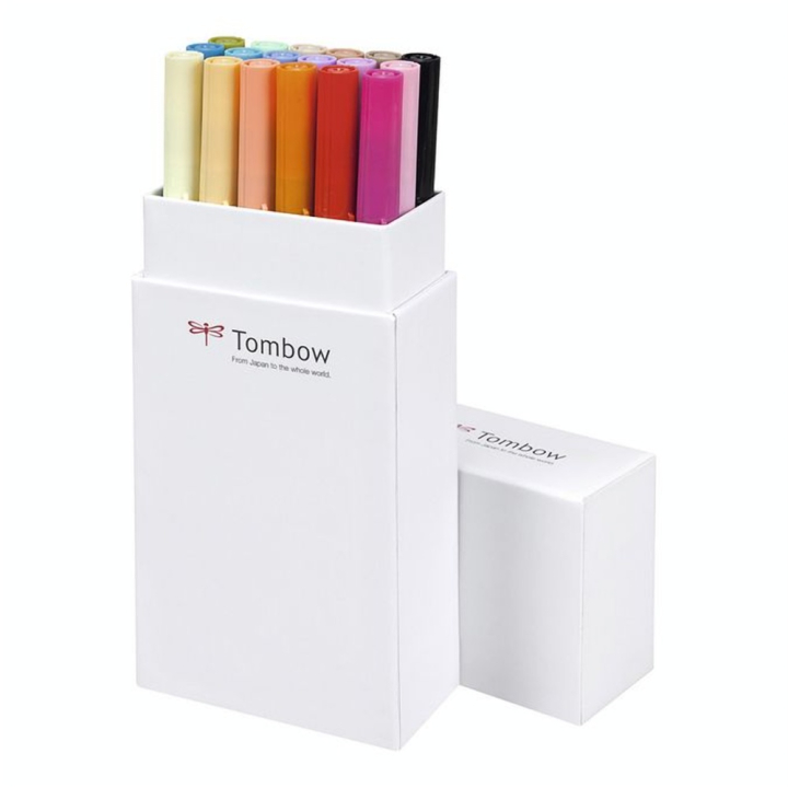 Feutre double pointe ABT Dual Brush Pen set couleurs Secondaires par 18 - Tombow - Rougier et Plé