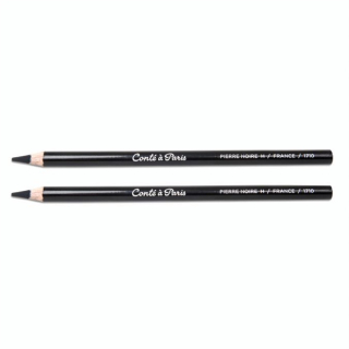 Crayon pierre noire par 2 - Conté à Paris - Rougier et Plé