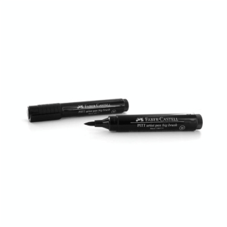 Feutre-pinceau large noir Pitt - Faber-Castell - Rougier et Plé