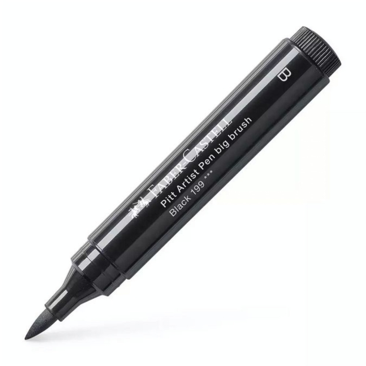 Feutre-pinceau large noir Pitt - Faber-Castell - Rougier et Plé