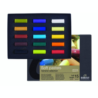 Boite de 15 demi-pastels secs - Rembrandt - Rougier et Plé