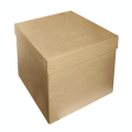 Boîte carrée papier mâché à décorer 16 cm - Décopatch - Rougier et Plé