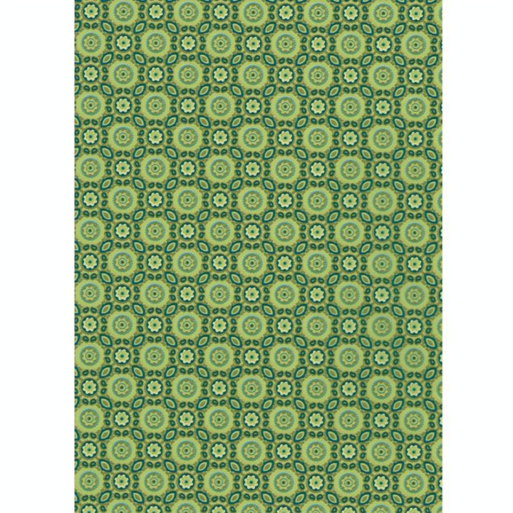 Papier 30 x 40 cm 643 kaleidoscope vert - Décopatch - Rougier et Plé