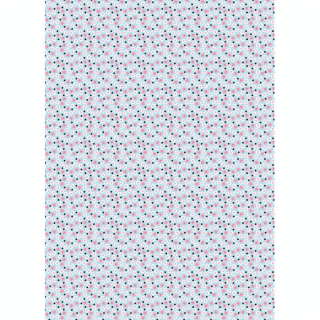 Papier 30 x 40 cm 661 imprimé bleu et rose fleurs cerisier - Décopatch - Rougier et Plé