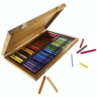 Carrés Conté coffret en bambou par 48 - Conté à Paris - Rougier et Plé