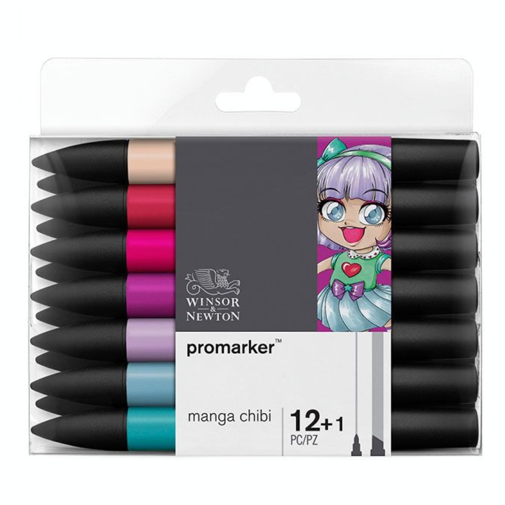 Marqueur Promarker Set Manga Chibi - Winsor & Newton - Rougier et Plé