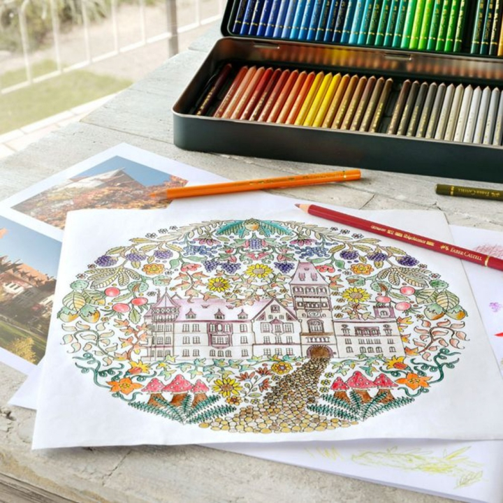 Boîte métal de 120 crayons de couleurs Polychromos - Faber-Castell - Rougier et Plé