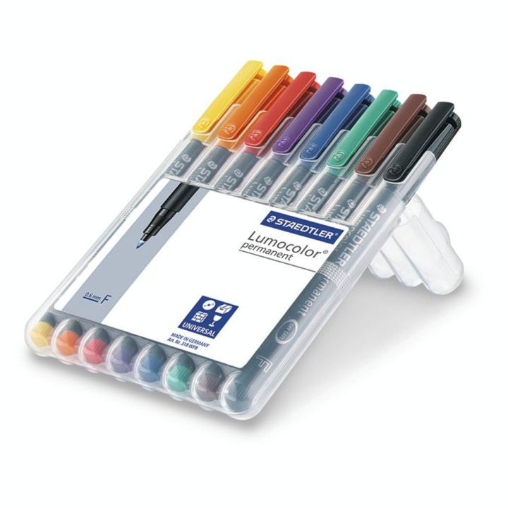 Feutre permanent pointe fine par 8 - Staedtler - Rougier et Plé