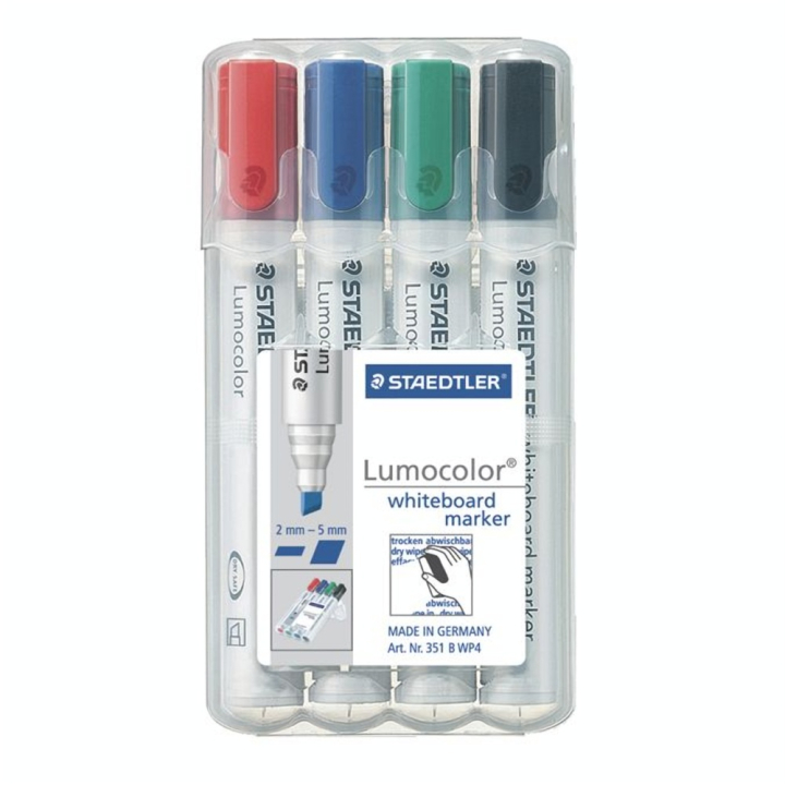 Marqueur pour tableau Lumocolor 351 biseauté par 4 - Staedtler - Rougier et Plé
