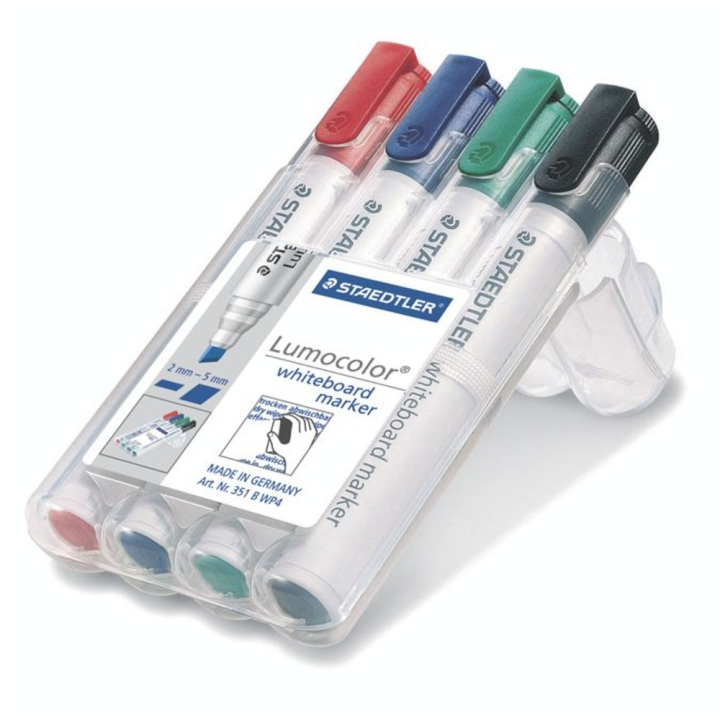Marqueur pour tableau Lumocolor 351 biseauté par 4 - Staedtler - Rougier et Plé