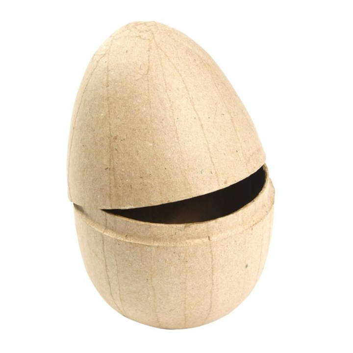 Boite en forme d'oeuf en papier mâché 8,4 cm - Décopatch - Rougier et Plé