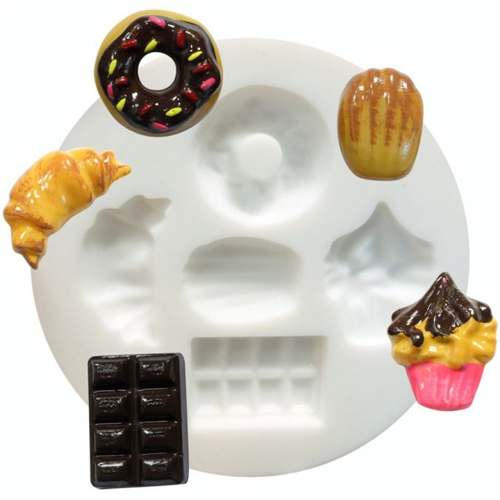 Moule en silicone pour miniatures thème gourmandises - DTM - Rougier et Plé