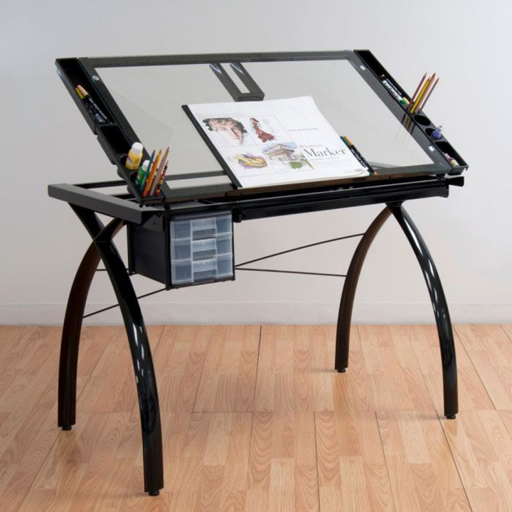 Table à dessin Futura noire - Studio Designs - Rougier et Plé