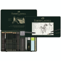 Crayons Pitt graphite boite en métal 26 pièces - Faber-Castell - Rougier et Plé