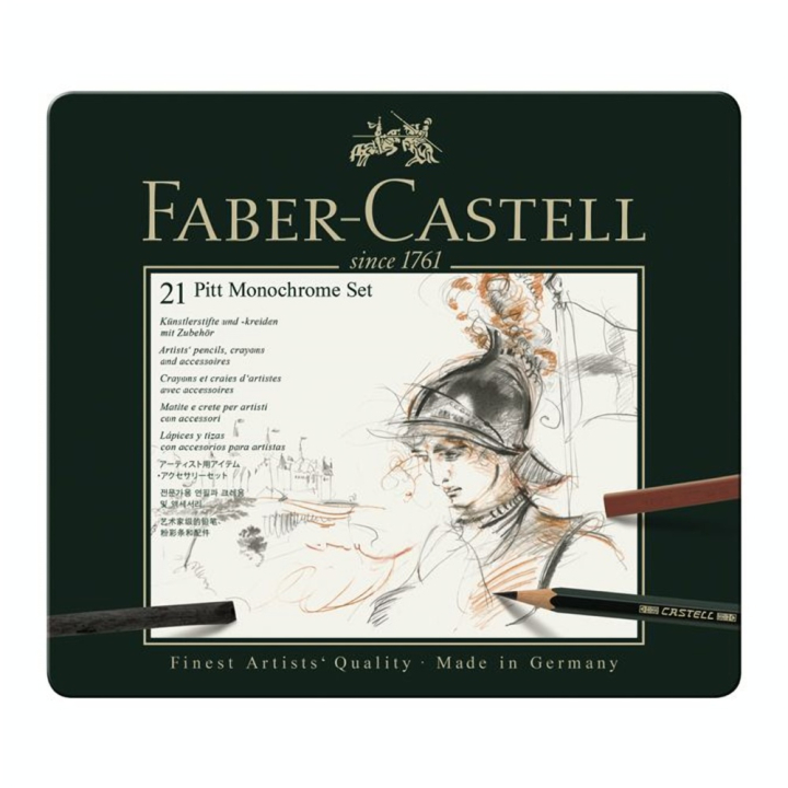 Set Pitt Monochrome pro 21 pièces - Faber-Castell - Rougier et Plé