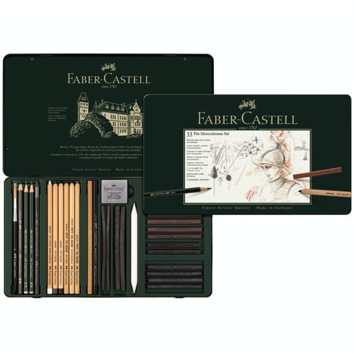 Set Pitt Monochrome pro 33 pièces - Faber-Castell - Rougier et Plé