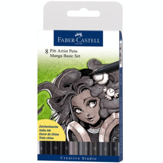Feutres Pitt set Manga par 8 - Faber-Castell - Rougier et Plé