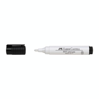 Feutre Pitt encre de Chine blanche - Faber-Castell - Rougier et Plé