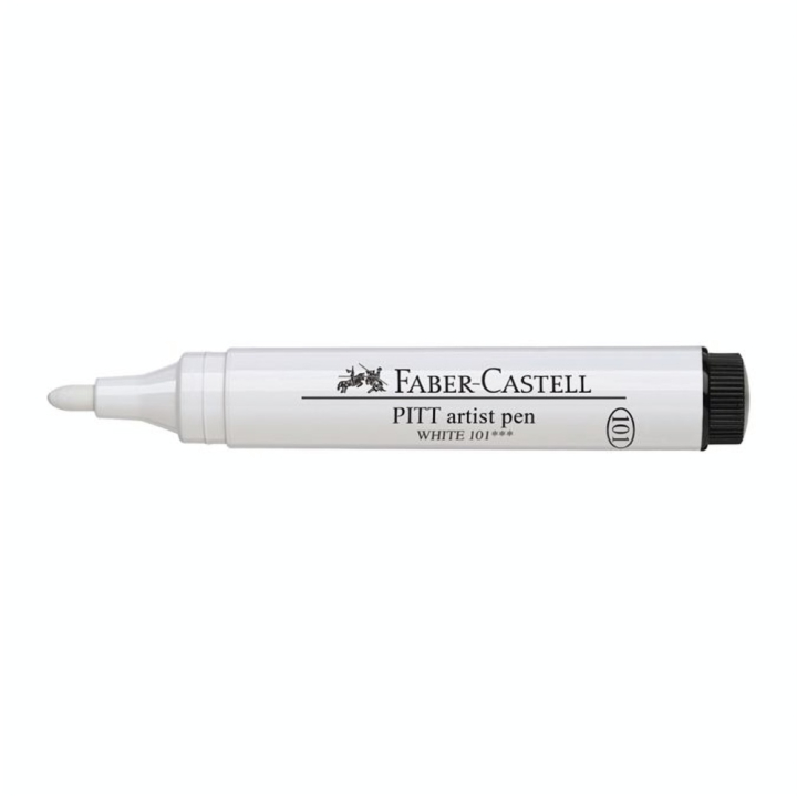 Feutre Pitt encre de Chine blanche - Faber-Castell - Rougier et Plé