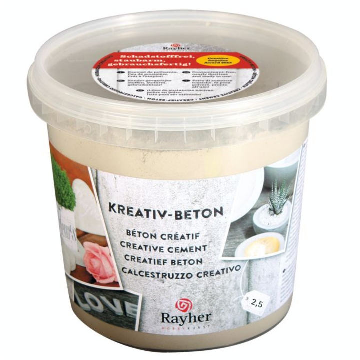 Béton créatif seau de 2,5 kg - Rayher - Rougier et Plé
