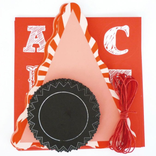 Guirlande de 20 fanions rouge - Graine Créative - Rougier et Plé