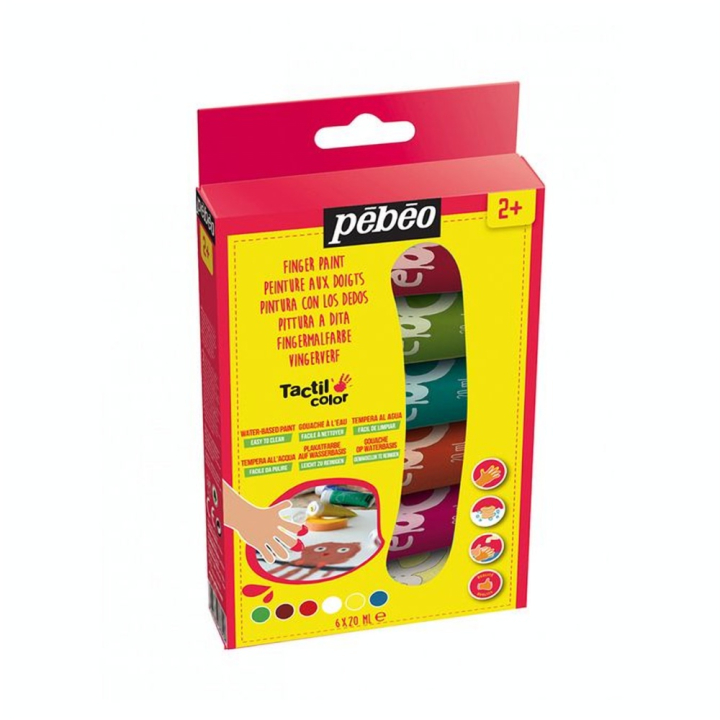 Kit découverte Tactilcolor 6 tubes 20 ml - Pébéo - Rougier et Plé