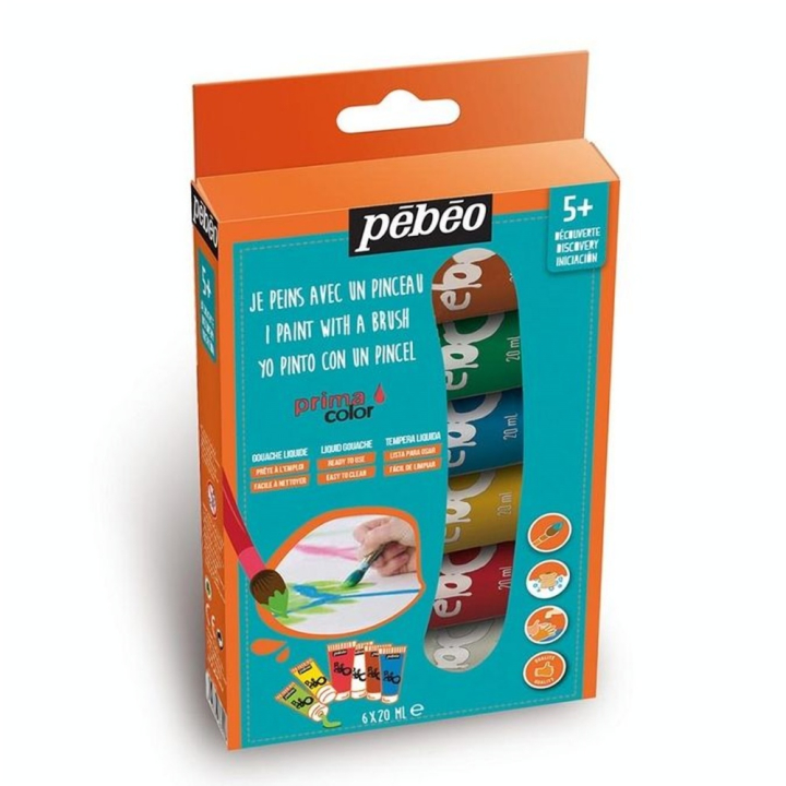 Kit découverte Primacolor 6 tubes 20 ml - Pébéo - Rougier et Plé
