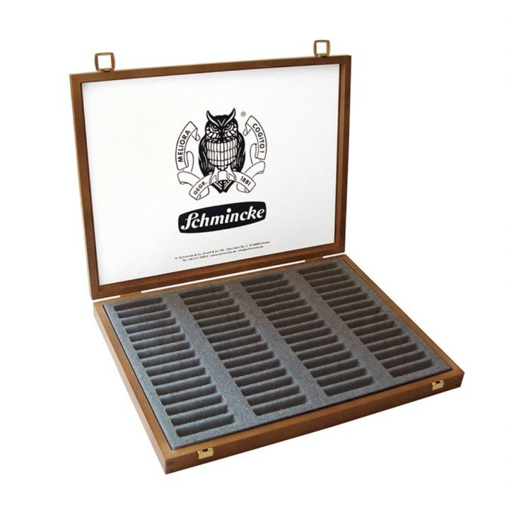 Coffret vide en bois pour pastels 60 batons - Schmincke - Rougier et Plé