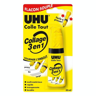Tube de colle multi-usages sans solvant Twist & glue 35 ml - Uhu - Rougier et Plé