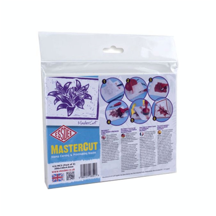 Gomme à graver extra tendre 4 mm - 2 pcs - ESSDEE - Rougier et Plé