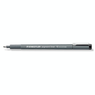 Feutre biseauté 2 mm Pigment Liner - Staedtler - Rougier et Plé