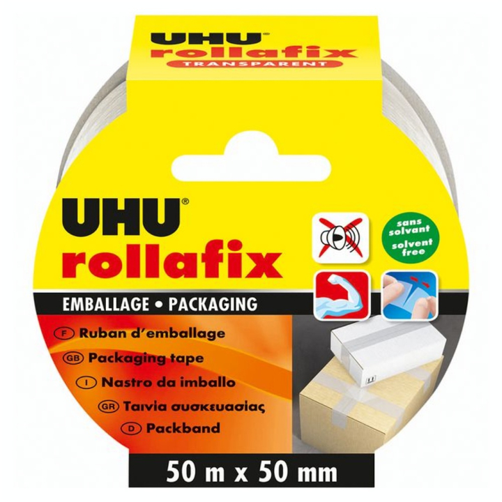 Ruban adhésif d'emballage transparent 50 m x 50 mm - Uhu - Rougier et Plé