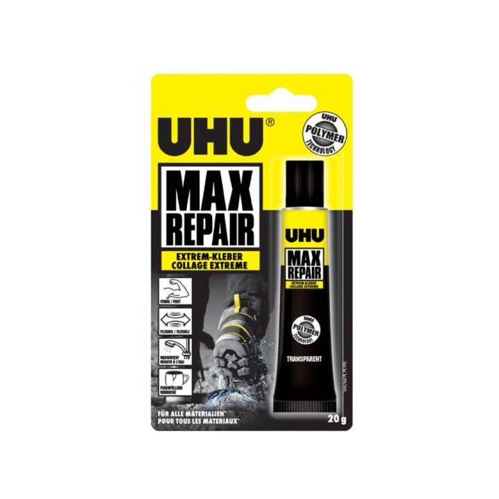 Colle universelle extra-forte et souple Max Repair 20 g - Uhu - Rougier et Plé
