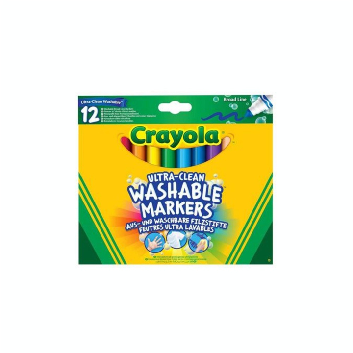 Feutre Ultra Lavable pochette de 8 couleurs - Crayola - Rougier et Plé